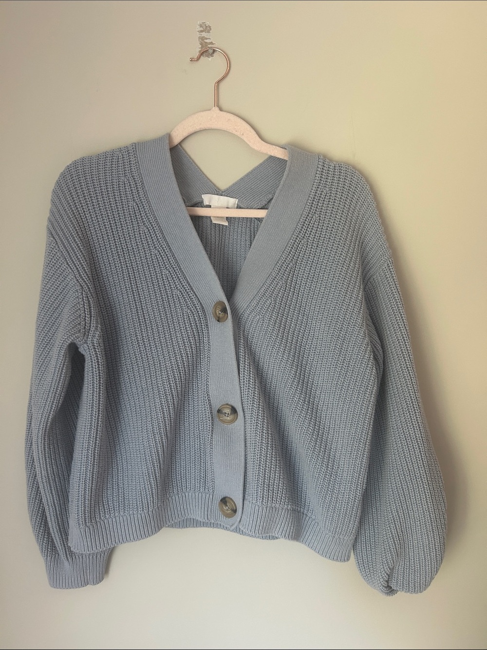 H&M Blue Knit Cardigan